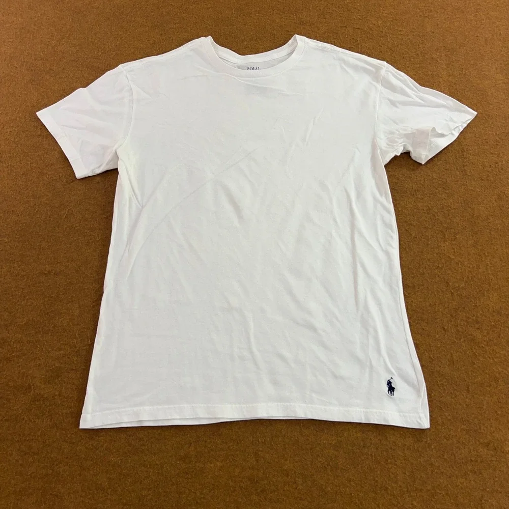 Polo Ralph Lauren Mens XL White Slim Fit Embroidered Pony T-Shirt New